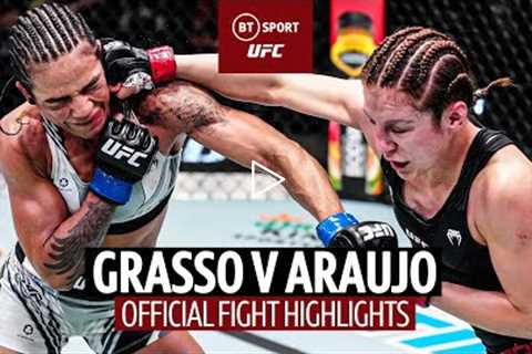 Flyweights battle it out at the top!  Alexa Grasso v Viviane Araujo  UFC Official Fight Highlights