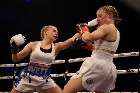 Astrid Wett calls out fellow OnlyFans star Elle Brooke after beating Keeley at Misfits boxing event