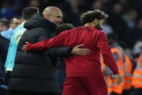 What Pep Guardiola said to Mo Salah after hot-tempered Liverpool win over Man City revealed by lip..