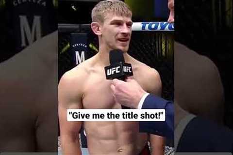 Arnold Allen wants Alexander Volkanovski next! 🏆 #UFC #MMA #ArnoldAllen #Shorts