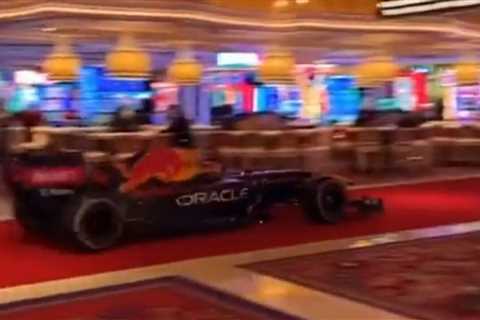 Red Bull drives F1 car through Las Vegas casino days before launch party with Hamilton |  F1 | ..