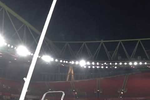 Watch as Arsenal’s Emirates Stadium is dramatically transformed for England’s Rugby League World..
