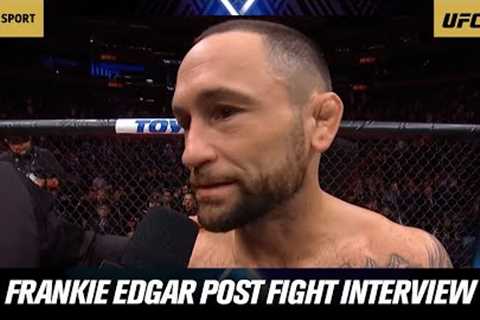 Frankie Edgar''s post fight interview following his final fight at UFC 281 🙏