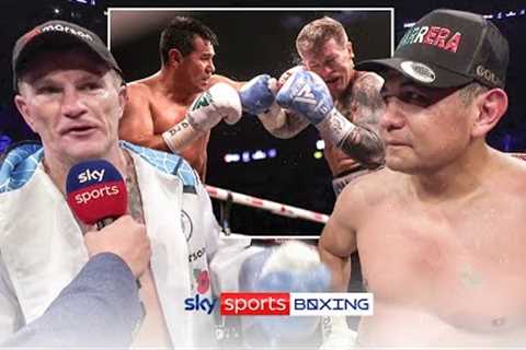 This moment is up there with THE BEST!  Ricky Hatton''s emotional reaction to exhibition
