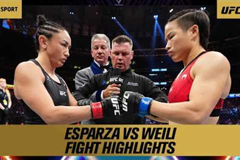 Carla Esparza vs Weili Zhang  UFC 281 Official Highlights  Strawweight gold swaps hands again