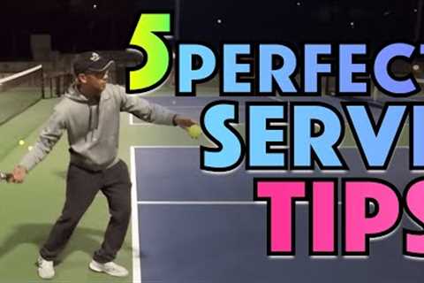 5 Tips for PERFECT Pickleball Serve Technique