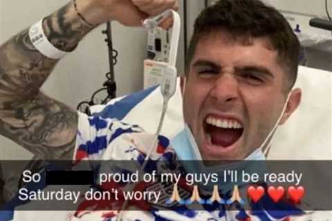 Chelsea star Christian Pulisic celebrates from his hospital bed as USA’s goal hero vows to be back..