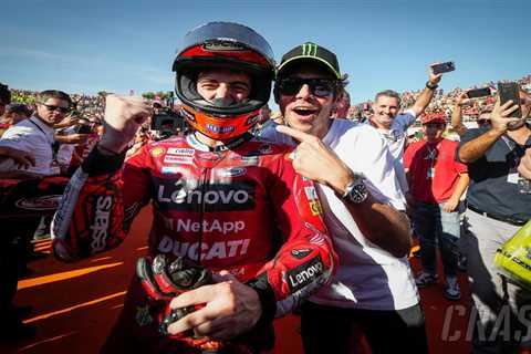 Valentino Rossi opens up on emotion of Pecco Bagnaia’s glory