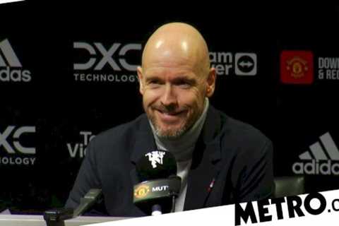 Erik ten Hag can’t hide smile as Manchester United boss is quizzed on transfer target Cody Gakpo