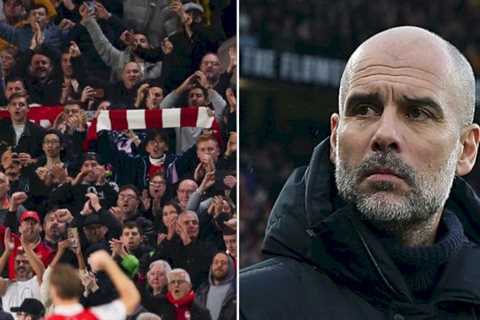 Arsenal fans believe they’ve ‘won the title’ as Man City bottle lead against Man Utd