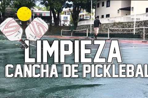 LIMPIEZA de CANCHAS de PICKLEBALL EN LIFESTYLE HOLIDAYS 🏓