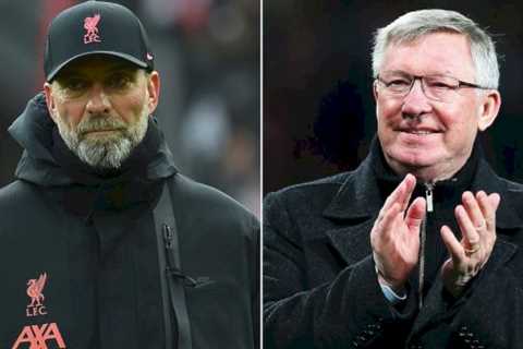 Jurgen Klopp gets classy message from Alex Ferguson as Liverpool boss reaches 1,000 games