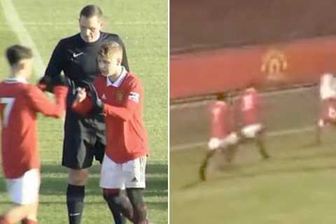 Man Utd’s next big thing has week to remember in matches for Under-15s, 16s and 18s