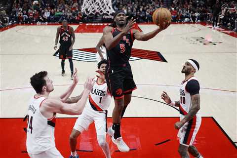 Rebounding, Paint Points Doom Injured Blazers vs. Raptors