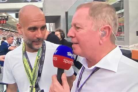 Martin Brundle ‘thrown out’ of F1 grid walk interview with Man City boss Pep Guardiola |  F1 | ..