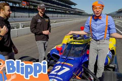 Blippi Explores Indy 500 Race Cars at the Motorway Speedway! | Educational Videos for Kids