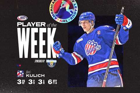 Americans’ Kulich named AHL Player of the Week