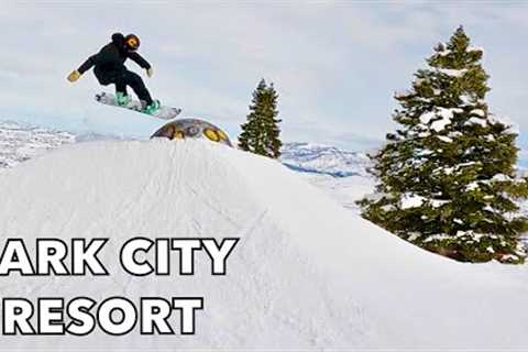 My First Time Snowboarding PARK CITY RESORT in UTAH! 2023