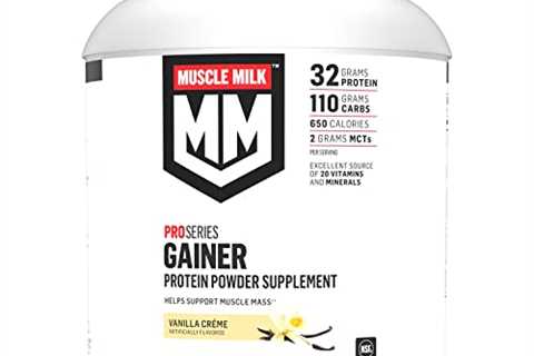 Muscle Milk Gainer Protein Powder, Vanilla Creme, 32g Protein, 5 Pound from Cytosport
