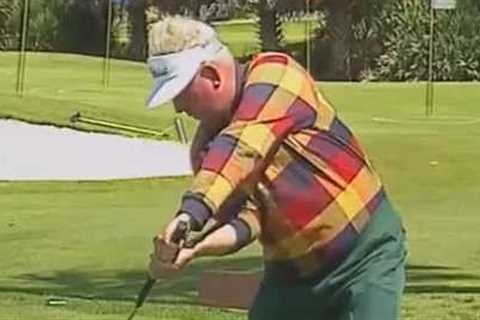 Moe Norman shows his Master Move, Vertical Drop, Coin Drill. Golf swing instruction