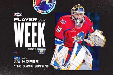 Thunderbirds’ Hofer named AHL Player of the Week