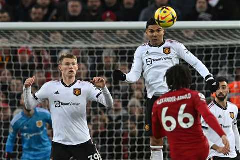 Casemiro ‘was miles off it’ against Liverpool but Manchester United star’s horror stats at Anfield..