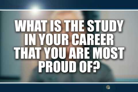 What is the study in your career that you are most proud of?  Lawrence Spriet