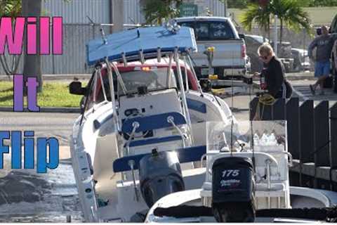 How To Flip a Boat at the Ramp!! | Miami Boat Ramps | Black Point