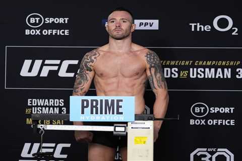 Colby Covington claims he lost over one stone in just a DAY to be back-up UFC 286 opponent… but did ..