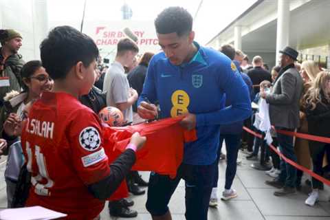 Jude Bellingham: Liverpool transfer target spotted signing fan’s shirt while on England duty