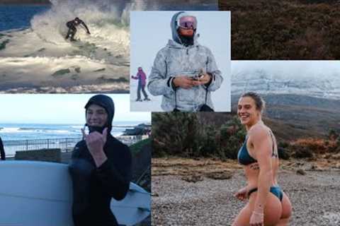 ‘IT’S COLD’- Surfing, Snowboarding and cold water swimming in SCOTLAND 🏴󠁧󠁢󠁳󠁣󠁴󠁿 🏄🏼‍♀️