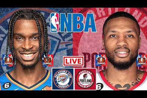 Oklahoma City Thunder vs Portland Trail Blazers | NBA Live Scoreboard 2023 | Jimby Sports
