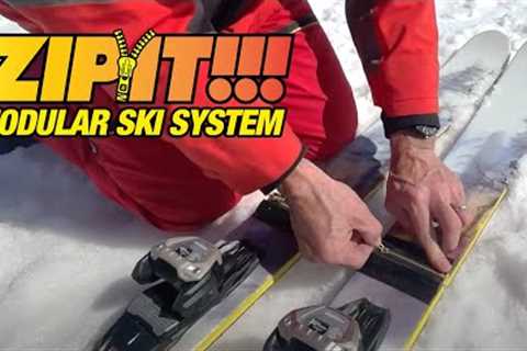 ZIPIT! World’s first modular skis using zippers
