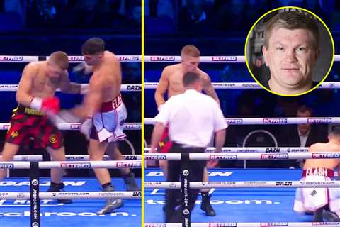 Campbell Hatton scores brutal body shot KO dad Ricky would be proud of on Anthony Joshua vs..