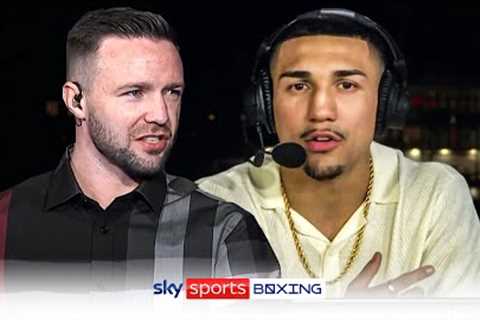 Josh Taylor and Teofimo Lopez clash on air! 🍿  Lopez: 'He does nothing, I'm the greatest!'