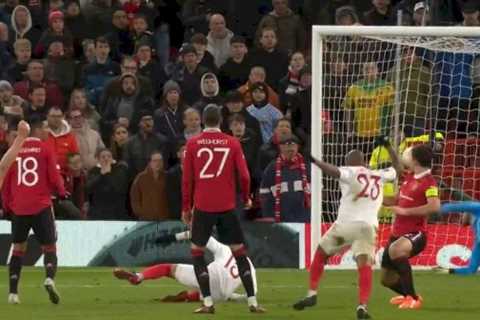 Harry Maguire and Tyrell Malacia score own goals in Man Utd ‘f***ing disaster’ vs Sevilla