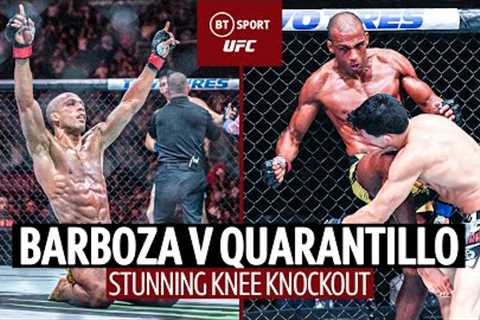 Edson Barboza rolls back the years with stunning knee knockout vs Billy Quarantillo  UFC Highlights