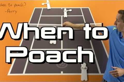 When to Poach - Doubles Tennis Lesson - Doubles Strategy Session