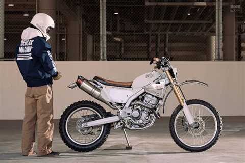 Skate or die: A custom Honda CRF250L with a skateboard rack