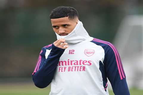 Major injury blow for Arsenal with fears Saliba is out for the season and will miss title race