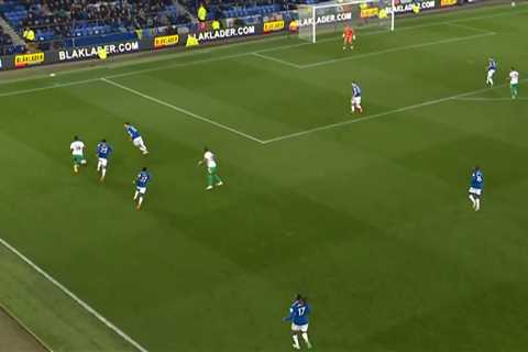Watch Isak’s ‘assist of season’ as he humiliates three Everton players in amazing run – but has it..