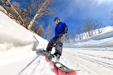 Snowboarding in my backyard