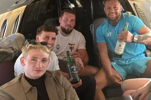 Love Island star Luca Bish travelled with Conor McGregor on whiskey-filled private jet for..