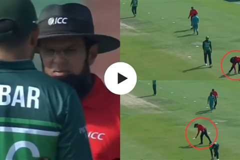 PAK vs NZ [WATCH]: Umpire Aleem Dar stops play in second ODI to rectify an uncommon error; Pakistan ..