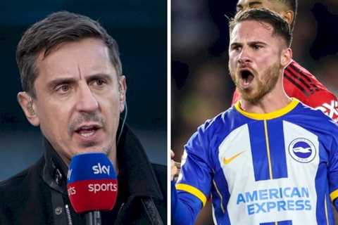 Man Utd icon Gary Neville mocked for questioning Alexis Mac Allister to Liverpool transfer