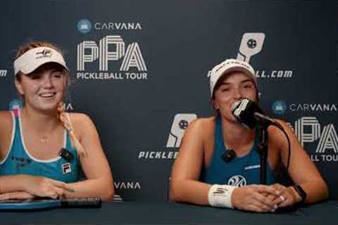 Anna Leigh Waters & Catherine Parenteau Post-Match Interview