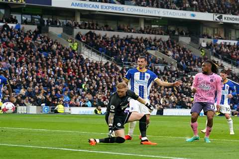 Brighton keeper Jason Steele accused of ‘watching De Gea’ after horror own goal against Everton