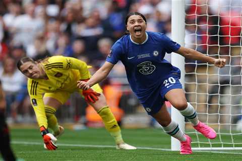 Chelsea 1 Man Utd 0: Sam Kerr strike secures Blues’ third Women’s FA Cup as world record set in..