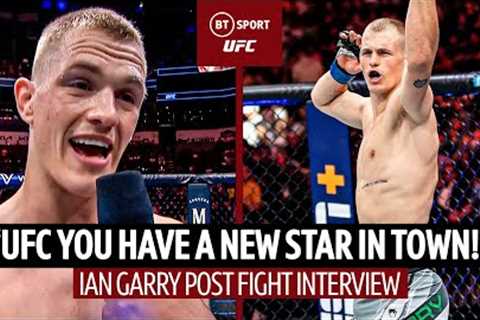 UFC you have a new star in town' ⭐🇮🇪 Ian Garry beats Rodriguez  #UFCCharlotte post-fight interview