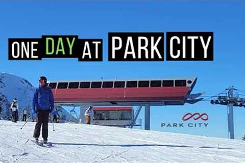 Skiing Park City Utah on a Bluebird Day